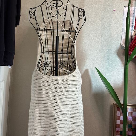 Reformation Brandon Open Knit Mini Dress M - Picture 5 of 8